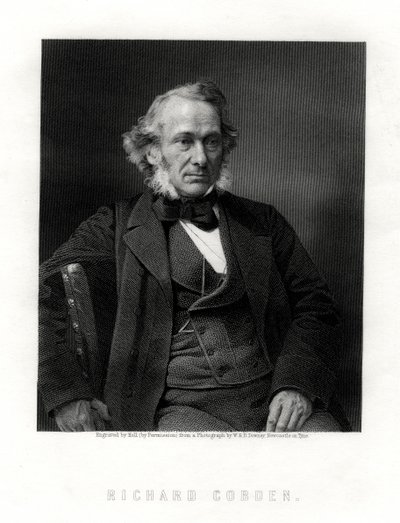 Richard Cobden, fabricante británico, estadista Radical y Liberal, siglo XIX de W. Holl