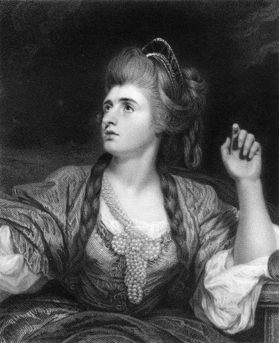 Sarah Siddons, actriz trágica inglesa, 1836 de W. Holl