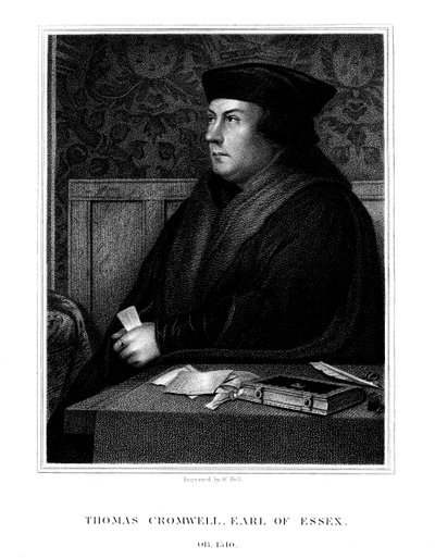 Thomas Cromwell, primer conde de Essex, estadista inglés, 1823 de W. Holl
