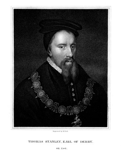 Thomas Stanley, 1er Conde de Derby, noble inglés, 1827 de W. Holl