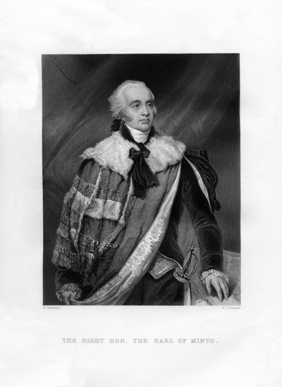 Gilbert Elliot Murray-Kynynmound, 1er conde de Minto, siglo XIX de W. J. Edwards