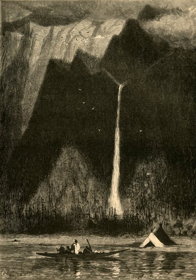 Cataratas Multanomah, 1872 de W. J. Linton