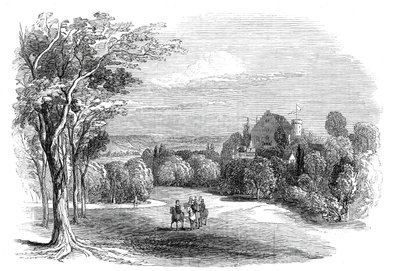 Schloss Rosenau, cerca de Coburg - del dibujo de Su Alteza Real el Príncipe Alberto, 1845 de W. J. Linton