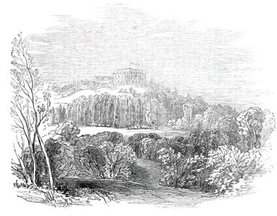 Palacio de Verano en Wurtemberg - del dibujo de Su Alteza Real el Príncipe Alberto de W. J. Linton