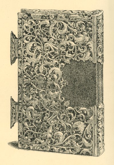 Cubierta de libro dorada en plata, 1881 de W Jones