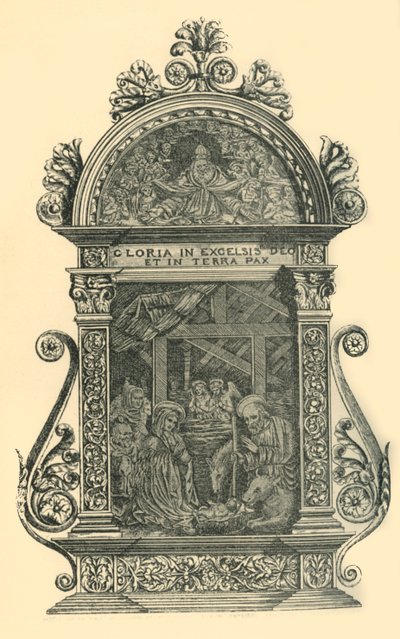 Pax de plata con escena de la natividad, principios-mediados del siglo XIX, 1881 de W. M. McGill