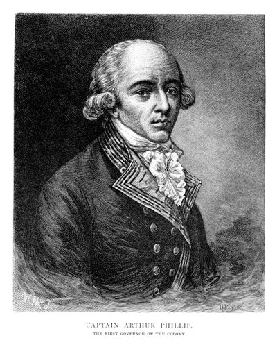 Arthur Phillip, almirante británico y gobernador colonial, 1886 de W. Macleod