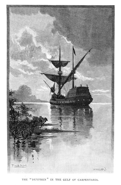 El Duyfken en el Golfo de Carpentaria, Australia, 1606 1886 de W. Mollier