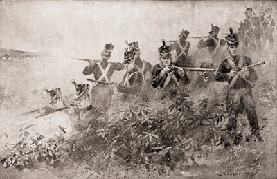 La batalla de Tippecanoe, de La Historia de Nuestro País, publicada en 1905 de W. P. Snyder