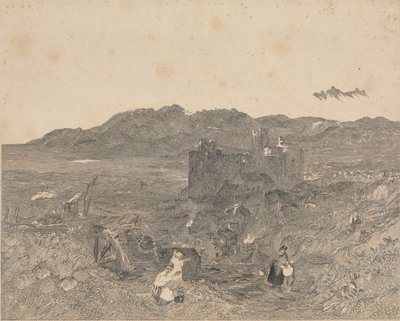 Castillo de Harlech, norte de Gales de W. R. Smith