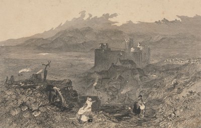 Castillo de Harlech, norte de Gales de W. R. Smith