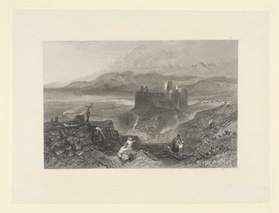 Castillo de Harlech, norte de Gales de W. R. Smith