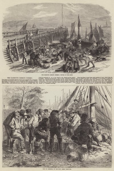 La pesca de arenques en Yarmouth de W. R. Woods