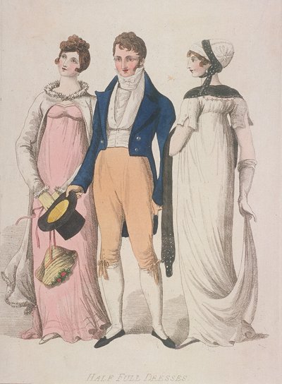 Vestidos a medio llenar, c1810 de W Read