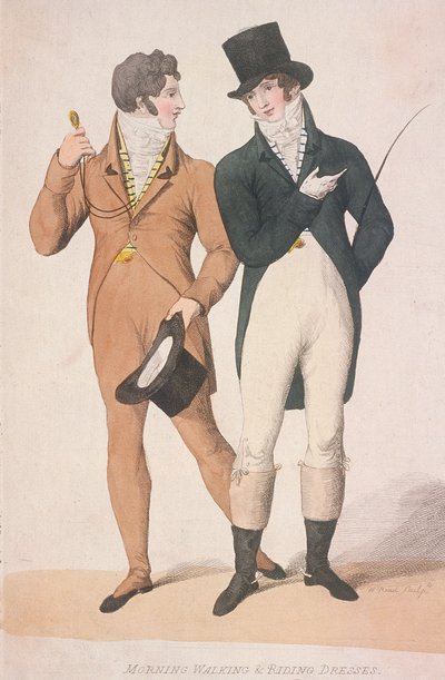 Vestidos de paseo y equitación matutinos, c1810 de W Read