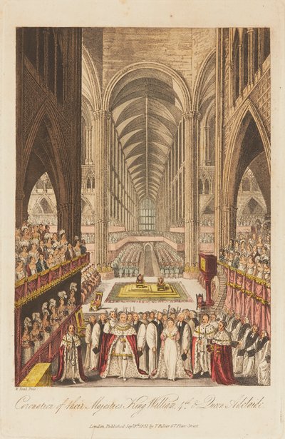 La Coronación del Rey Guillermo IV y la Reina Adelaida de W. Read