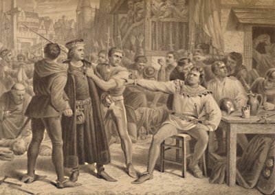 Lord Saye y Sele llevados ante Jack Cade, 1886 de W Ridgway