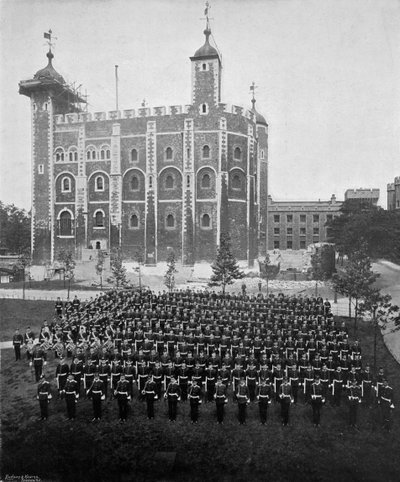 El 1er Regimiento de Suffolk en la Torre de Londres, 1895-1896 de W. W. Rouch