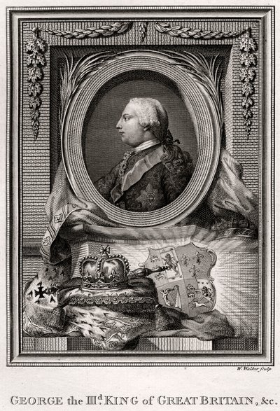 Jorge III, Rey de Gran Bretaña, 1777 de W. Walker