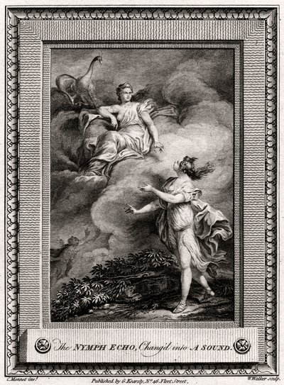 La ninfa Eco, convertida en un sonido, 1774 de W. Walker