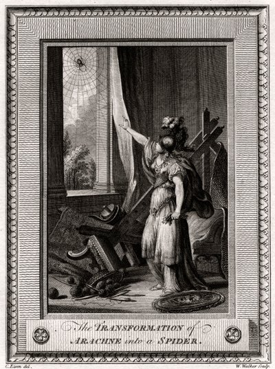 La transformación de Aracne en araña, 1775 de W. Walker