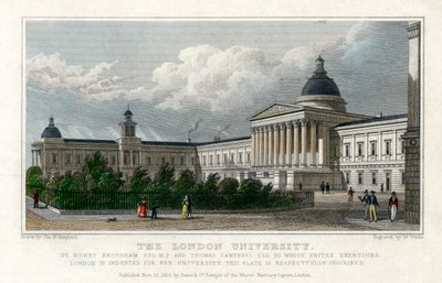 La Universidad de Londres, 1828 de W. Wallis