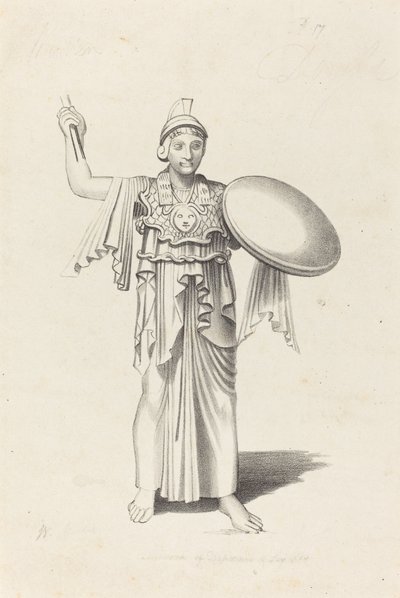 Minerva, de un bronce de Dédalo de W. Walton after John Flaxman