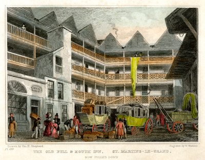 El viejo Bull and Mouth Inn, St Martin