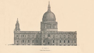 San Pablo - elevación del flanco sur, 1889 de W and AK Johnston