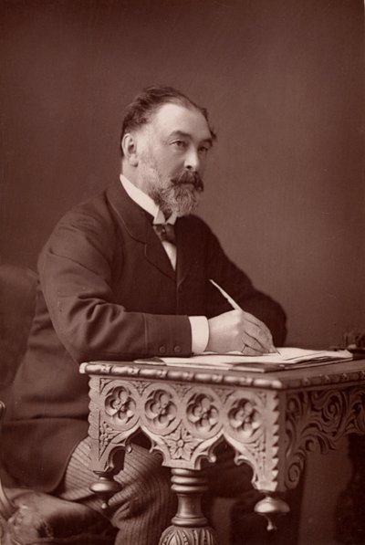" Frederick Harrison (1831-1923) Jurista y filósofo positivista inglés. (woodburytype) de W. and D. (after) Downey