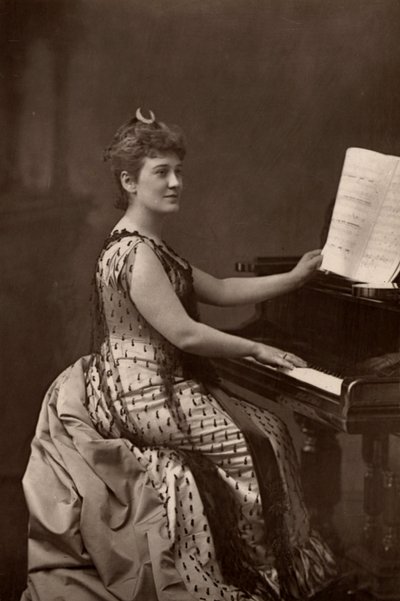 "Madame Nordica" (Lilian Norton) (1857-1914) Soprano estadounidense. (woodburytype) de W. and D. (after) Downey