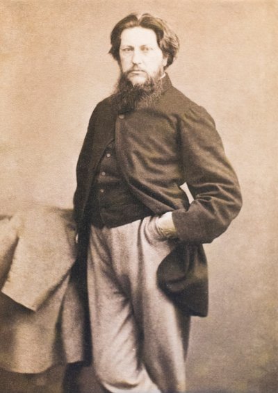 Ford Madox Brown, c.1864 (carte-de-visite a la albúmina) de W. and D. Downey