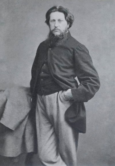 Ford Madox Brown, c.1864 (carte-de-visite a la albúmina) de W. and D. Downey