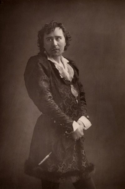 Herbert Beerbohm Árbol (1853-1917) Actor y director inglés (woodburytype) de W. and D. Downey