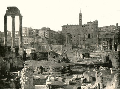 Vista general del Foro, Roma, Italia, 1895 de W and S Ltd