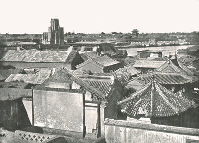 Vista general mostrando las ruinas de la Catedral, Tien-Tsin, China, 1895 de W and S Ltd