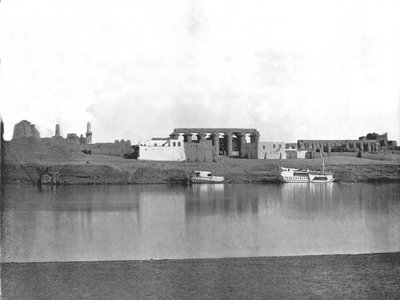 Luxor desde el Nilo, Egipto, 1895 de W and S Ltd