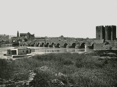 El puente romano, Córdoba, España, 1895 de W and S Ltd