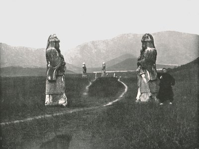 El acercamiento a la ciudad, Nankín, China, 1895 de W and S Ltd