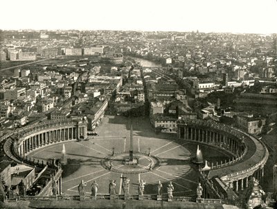 Vista desde la cúpula de San Pedro, Roma, Italia, 1895 de W and S Ltd
