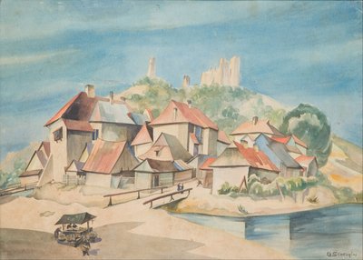 Vista de Kazimierz nad Wisłą de Władysław Skoczylas