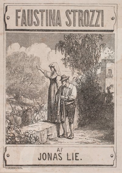 Portada de Jonas Lie, "Faustina Strozzi" de Waldemar Bøhme