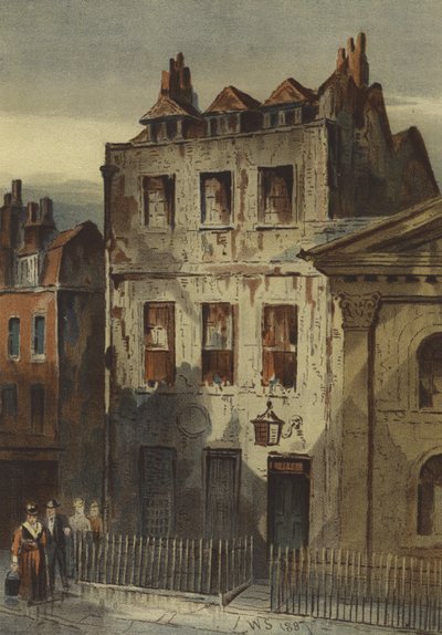 Casa de Sir Isaac Newton, Calle St Martin, Leicester Square de Waldo Sargeant