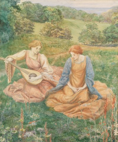 El laudista (acuarela) de Walford Graham Robertson