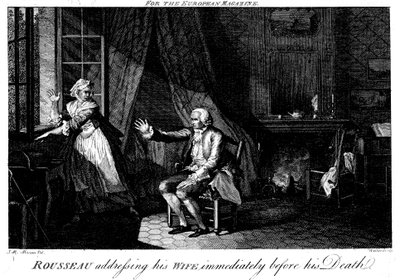 Jean Jacques Rousseau, filósofo y educador francés de la Ilustración de Walker