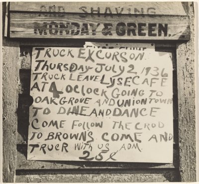 Señal de excursión de Walker Evans