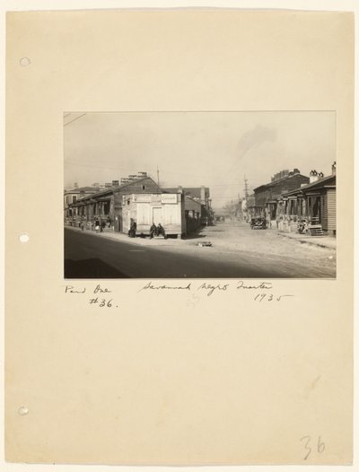 Barrio negro de Savannah de Walker Evans
