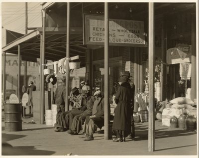 Escena en la acera, Selma, Alabama de Walker Evans