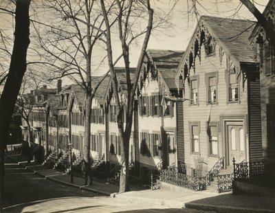 Calle South Boston / Casas de madera, Boston de Walker Evans