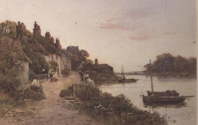 Nasas de pesca en un pueblo de Cornualles de Walker Stuart Lloyd